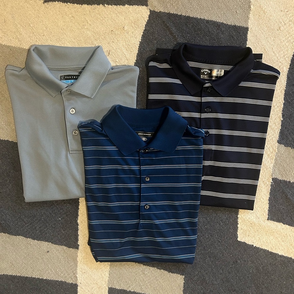 Men’s Golf Shirt Bundle Size Medium